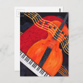 Muziekthema Briefkaart (Voorkant / Achterkant)