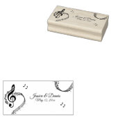 Muziekthema Bruiloft of Evenement Rubberstempel (Gestempeld)