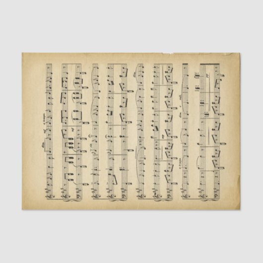 Muziekthema Tissuepapier (Voorkant)