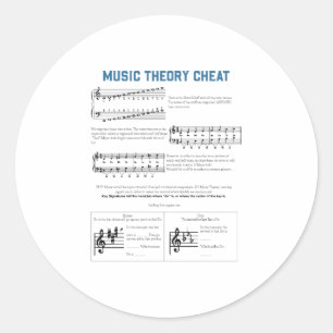 Muziektheorie Ronde Sticker