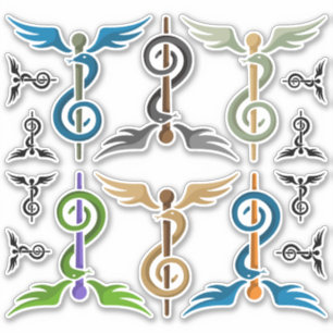 Muziektherapie Pictogram Set Sticker