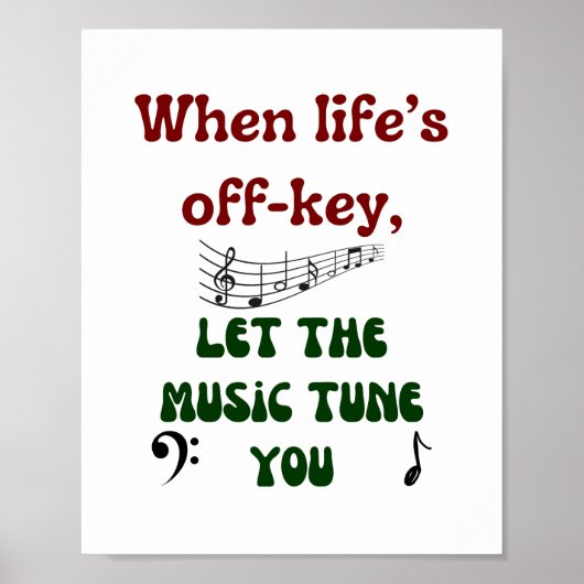 Muziektherapie Poster (Voorkant)