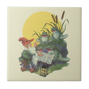  muziektijdschrift Hoesje Art, Etude Frog Choir Tegeltje