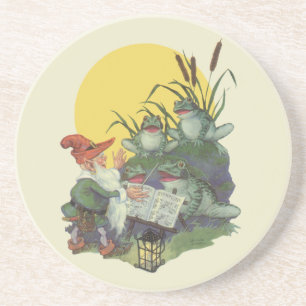 muziektijdschrift Hoesje Art, Etude Frog Choir Zandsteen Onderzetter