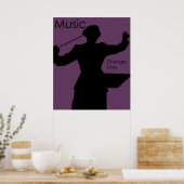 Muziekveranderingen Liveert Poster (Keuken)