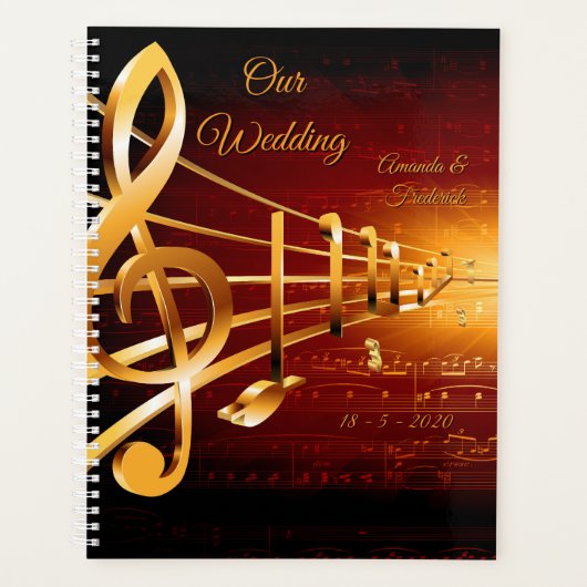 Muziekvieringsthema's Planner (Voorkant)