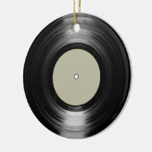 muziekvinylrecord keramisch ornament (Links)
