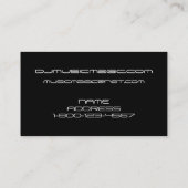 MuziekVisitekaartjes Visitekaartje (Achterkant)