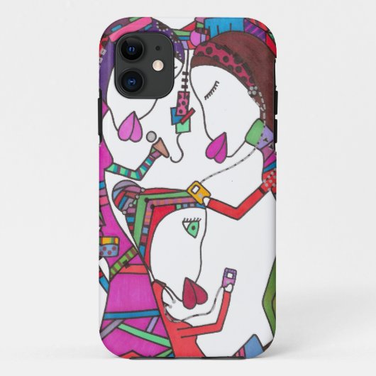 muziekvrienden op iphone - draagtas Case-Mate iPhone case (Achterkant)