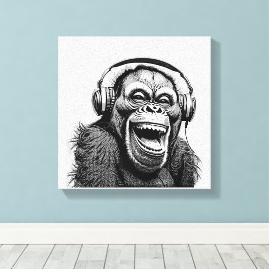 muziekwagen canvas afdruk (Insitu (Houten vloer))