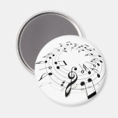Muziekwerveling Magneet (Voorkant / Achterkant)