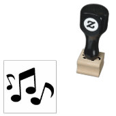 muziekwitte achtergrond rubberstempel (Gestempeld)