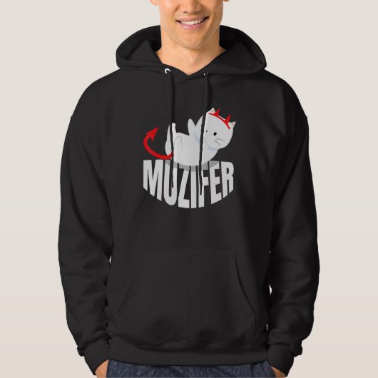 Muzifer I Cat Kitten Lucifer Devil Little Devil Lu Hoodie (Voorkant)
