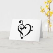 Muzikaal Hart Kaart (Gele Bloem)