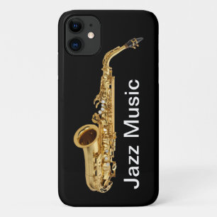 Muzikaal Jazsthema iPhone 11 Hoesje