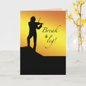 Muzikaal Succes, Break a Let, Fiddler, Roof Kaart (Gele Bloem)