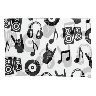 Muzikale Accessoires: Monochroom Patroon. Kussensloop