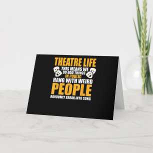 Muzikale Acteur Actrice Nerd Drama Acteren  Mannen Kaart