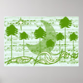 Muzikale Bomen Poster (Voorkant)