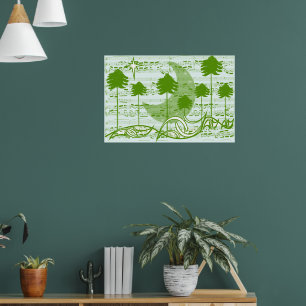 Muzikale Bomen Poster