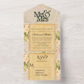 muzikale bruiloft all in one uitnodiging (Binnen)