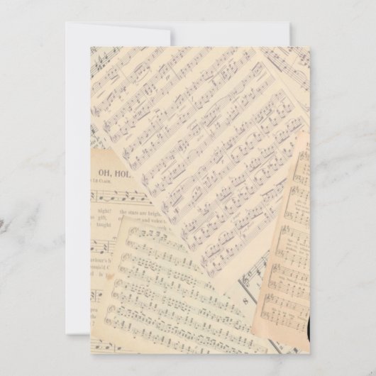  muzikale concertuitnodigingen (Achterkant)