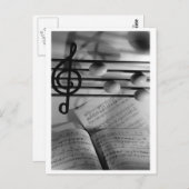 Muzikale eieren briefkaart (Voorkant / Achterkant)