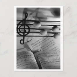 Muzikale eieren briefkaart