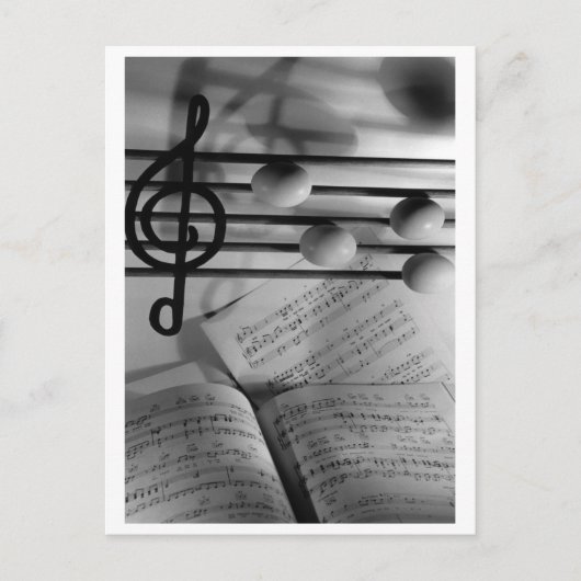 Muzikale eieren briefkaart (Voorkant)