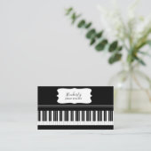 Muzikale elegantie visitekaartje (Staand voorkant)