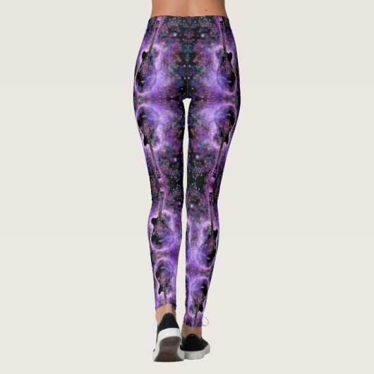 Muzikale gitaar Leggings (Achterkant)