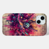 Muzikale graffiti Case-Mate iPhone case (Achterkant (horizontaal))