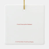 Muzikale groeten uit Boekarest! Keramisch Ornament (Achterkant)