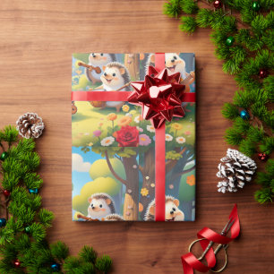 Muzikale Hedgehog Vibes Cadeaupapier