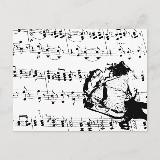 Muzikale herinneringen briefkaart (Voorkant)