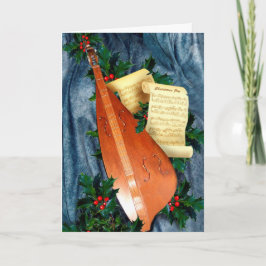 Muzikale kerstgroet feestdagen kaart