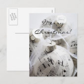 Muzikale Kerstkaart Feestdagenkaart (Voorkant / Achterkant)