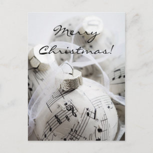 Muzikale Kerstkaart Feestdagenkaart