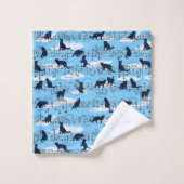 muzikale kittens bad handdoek (Wasdoekje)