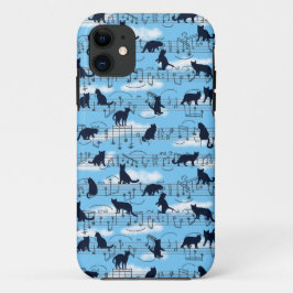 muzikale kittens iPhone 11 hoesje