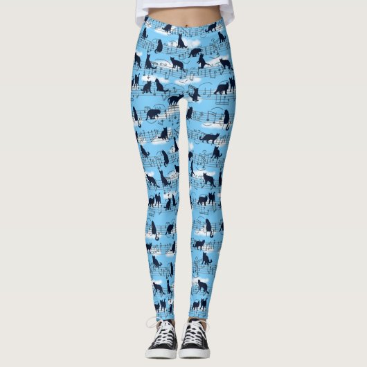 muzikale kittens leggings (Voorkant)