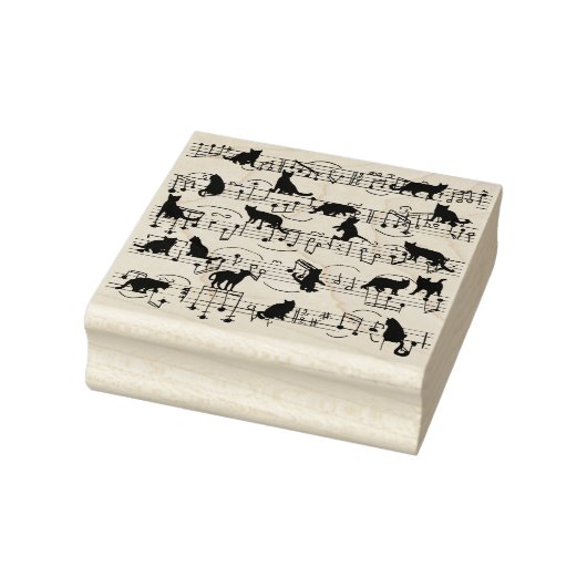 muzikale kittens 	rubberstempel (Stempel)