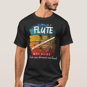 Muzikale melodieën: fluiten dromerige serenade t-shirt