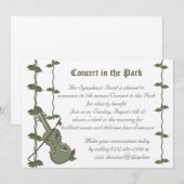 Muzikale Natuur/viool Kaart (Voorkant / Achterkant)