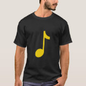 Muzikale noot - acht noot t-shirt (Voorkant)
