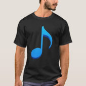 Muzikale noot - acht noot t-shirt (Voorkant)