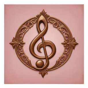 Muzikale noot perfect poster