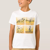 Muzikale Noten Barsten Abstract Uit T-shirt (Voorkant)