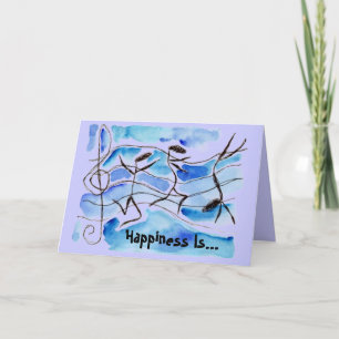 Muzikale noten Geluk is het leven op muziek gezet! Kaart