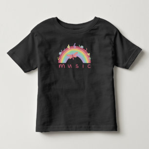 Muzikale regenboog voor kinderen kinder shirts